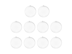 10 Decorações de Cerimônia de Casamento Esferas Transparentes para Natal NEVEANCE