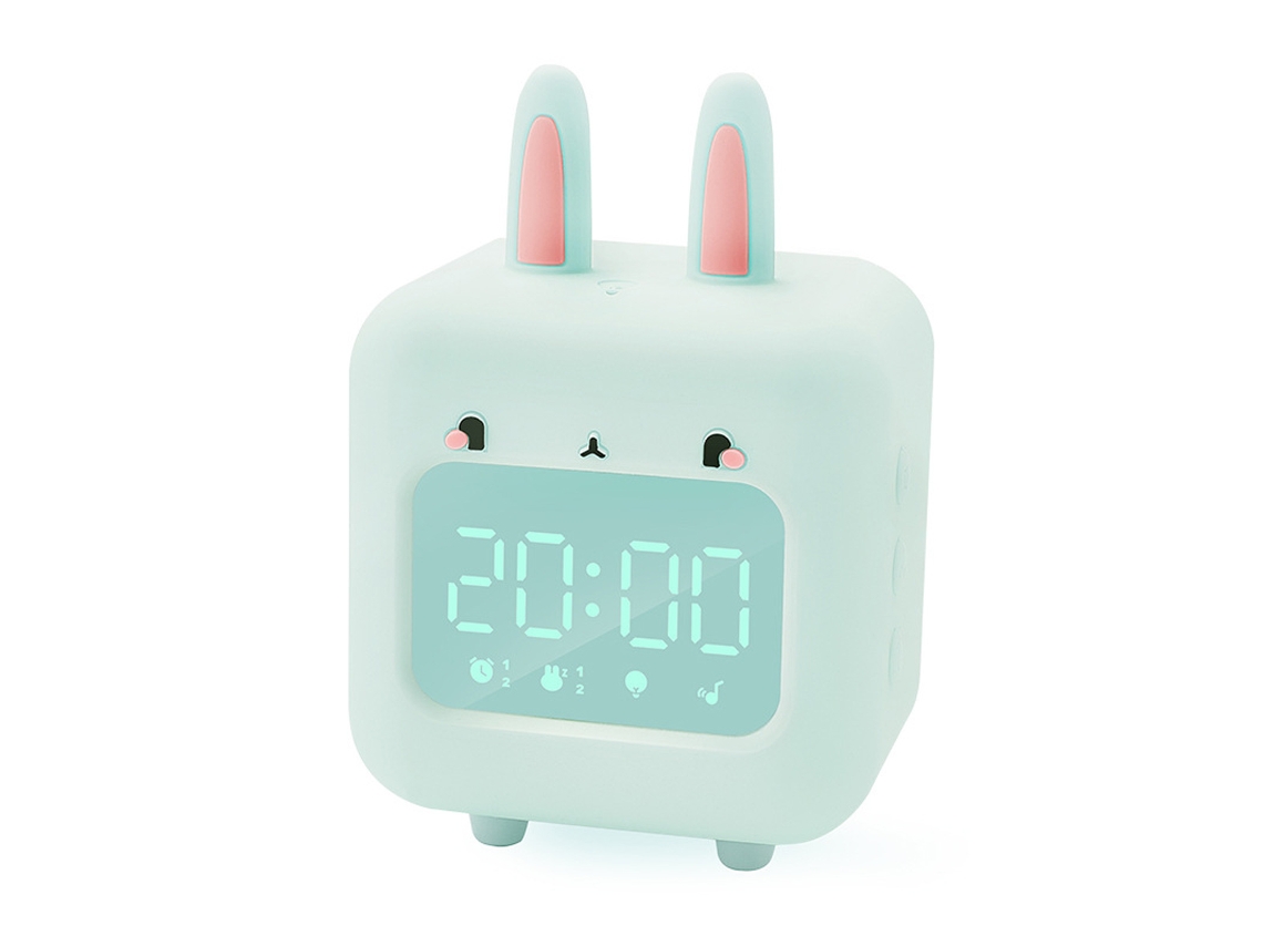 Relógio Infantil com Tema de Coelho Luz Noturna Alarme Digital para Quarto NEVEANCE