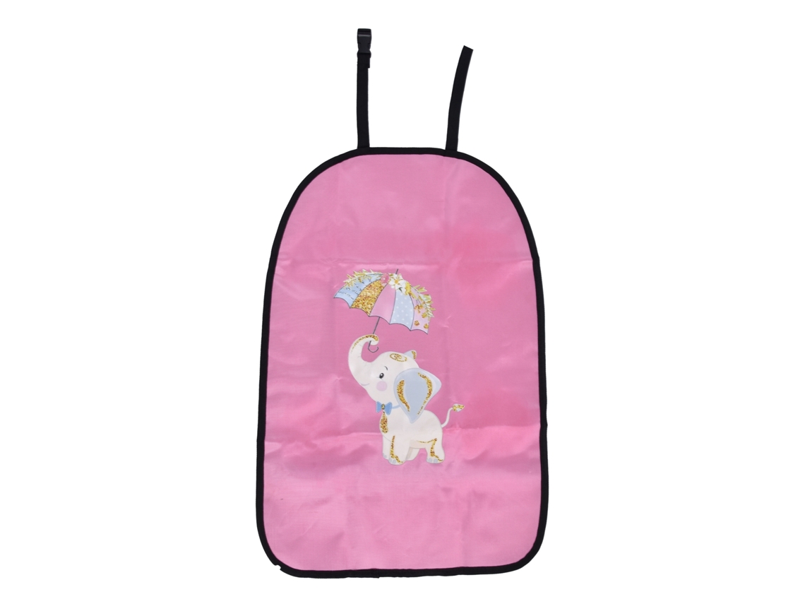 Protetor Anti-chute De Encosto De Carro Padrão De Elefante Pu Limpo Decorativo 65,5x43,5cm