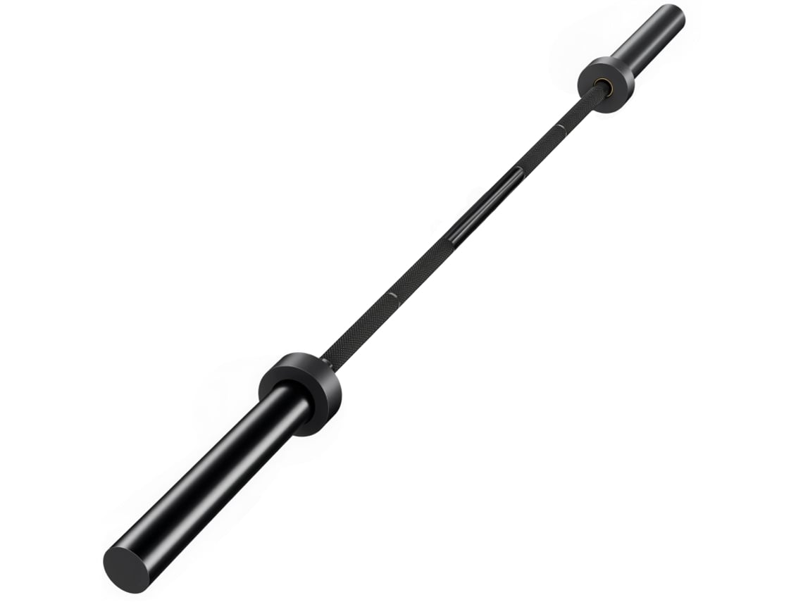 Barra De Halteres, Barra Olímpica De 180 Cm, Aço, Capacidade De 200 Kg, Preta-pt