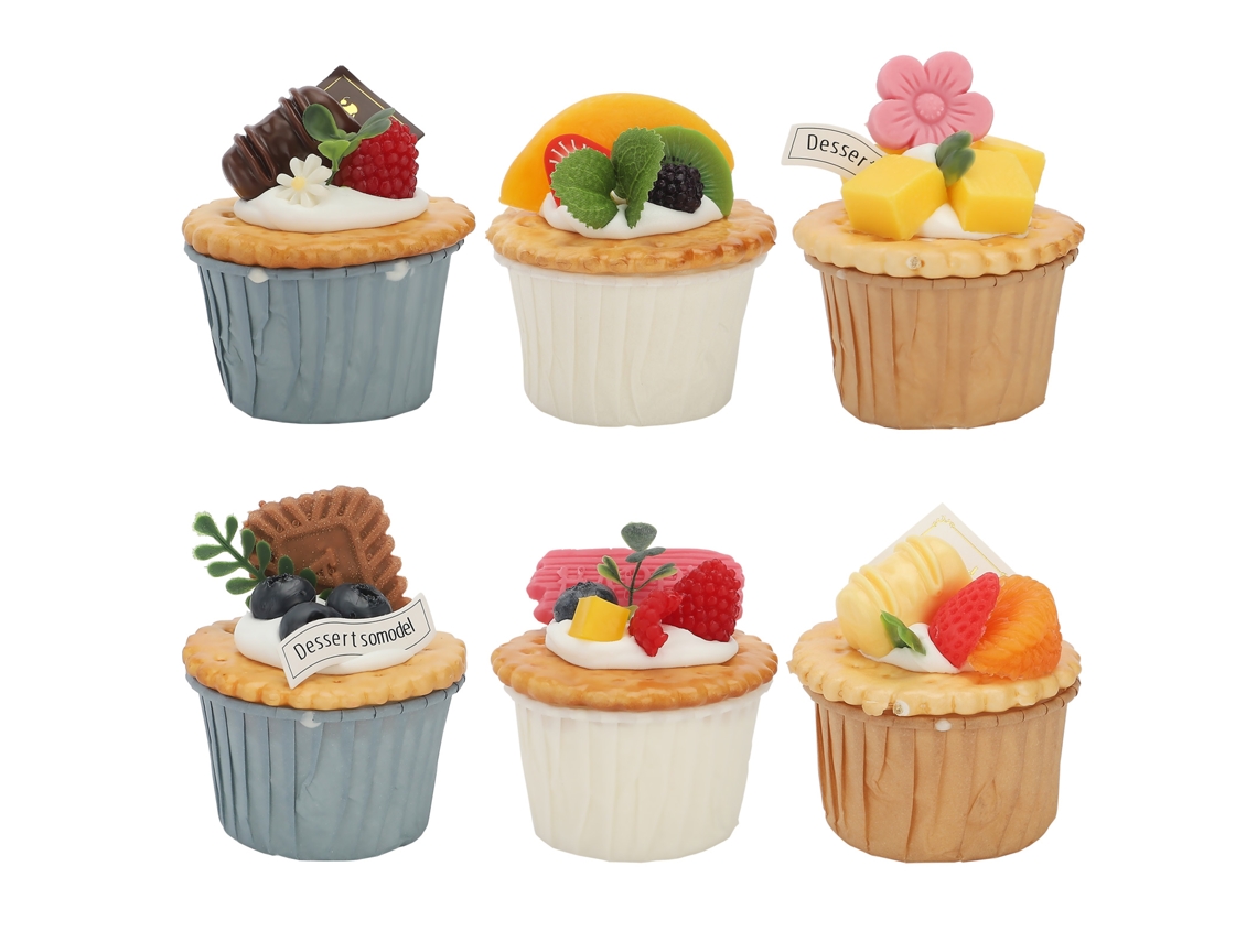 Modelo Cupcake Papel Cheiro Suave 6 Estilos Embalagem Caixa Pvc
