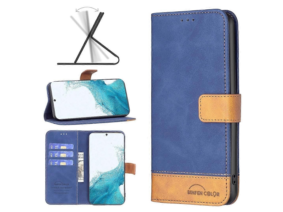 Capa De Couro Com Textura De Pele Para Samsung Galaxy S22 5g Bf11