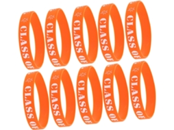 Artibetter 20-pulseiras De Silicone Confortáveis E Essenciais, Laranja, Para Formandos Da Turma De 2025, Ideais Para
