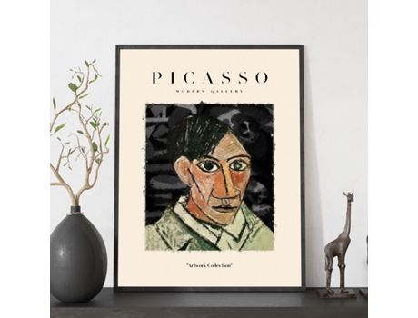 NACNIC Picasso 25 Coleção Poster Ilustrações Na Exposição Surreal E De Arte Do Cubismo Para Decoração De Interiores A3 Com Estrutura De Cor De Madeira