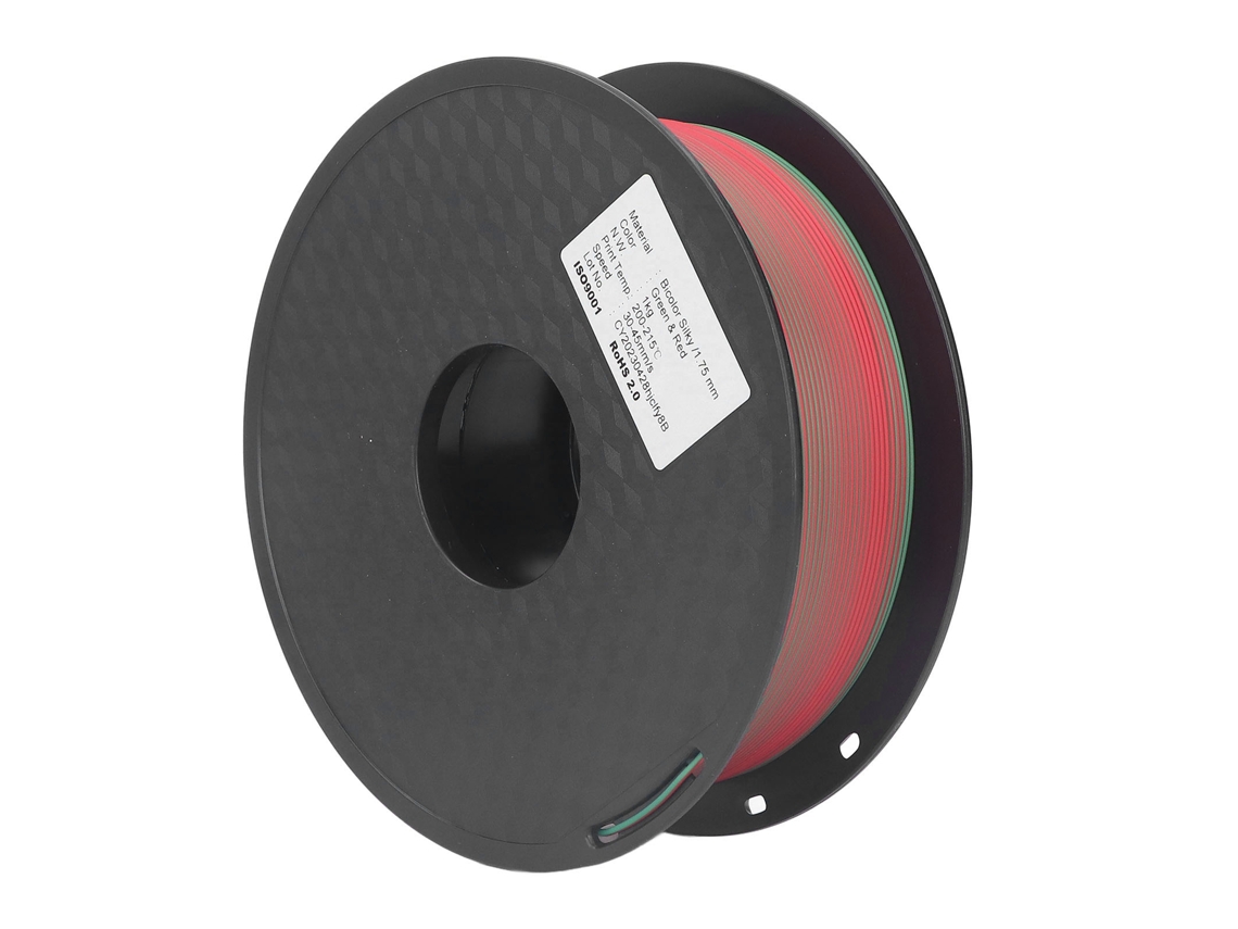 Filamento PLA 1.75mm dual cor silk brilhante sem congestionamento para impressoras 3D S/MARCA