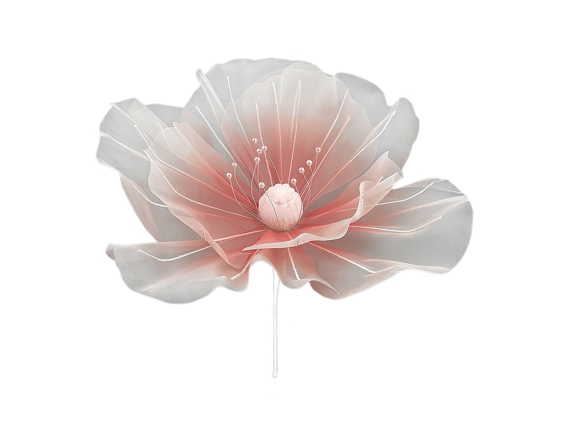 Laxiscreed Rosa Flesh 50cm - Cabeça De Flor Para Jardim E Arranjos Naturais