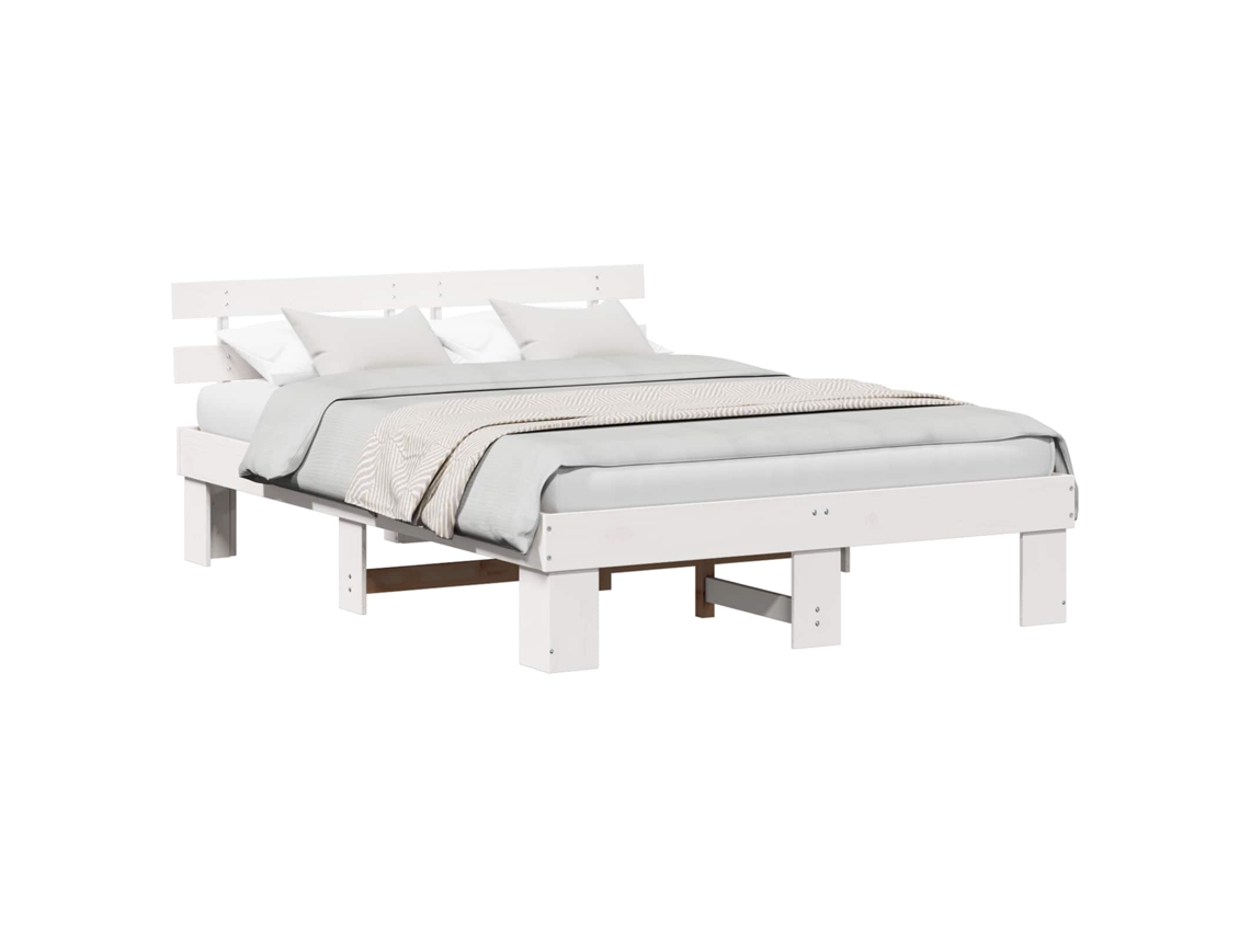Estrutura da Cama com Cabeceira Branco 150 X 200 Cm MAISON EXCLUSIVE