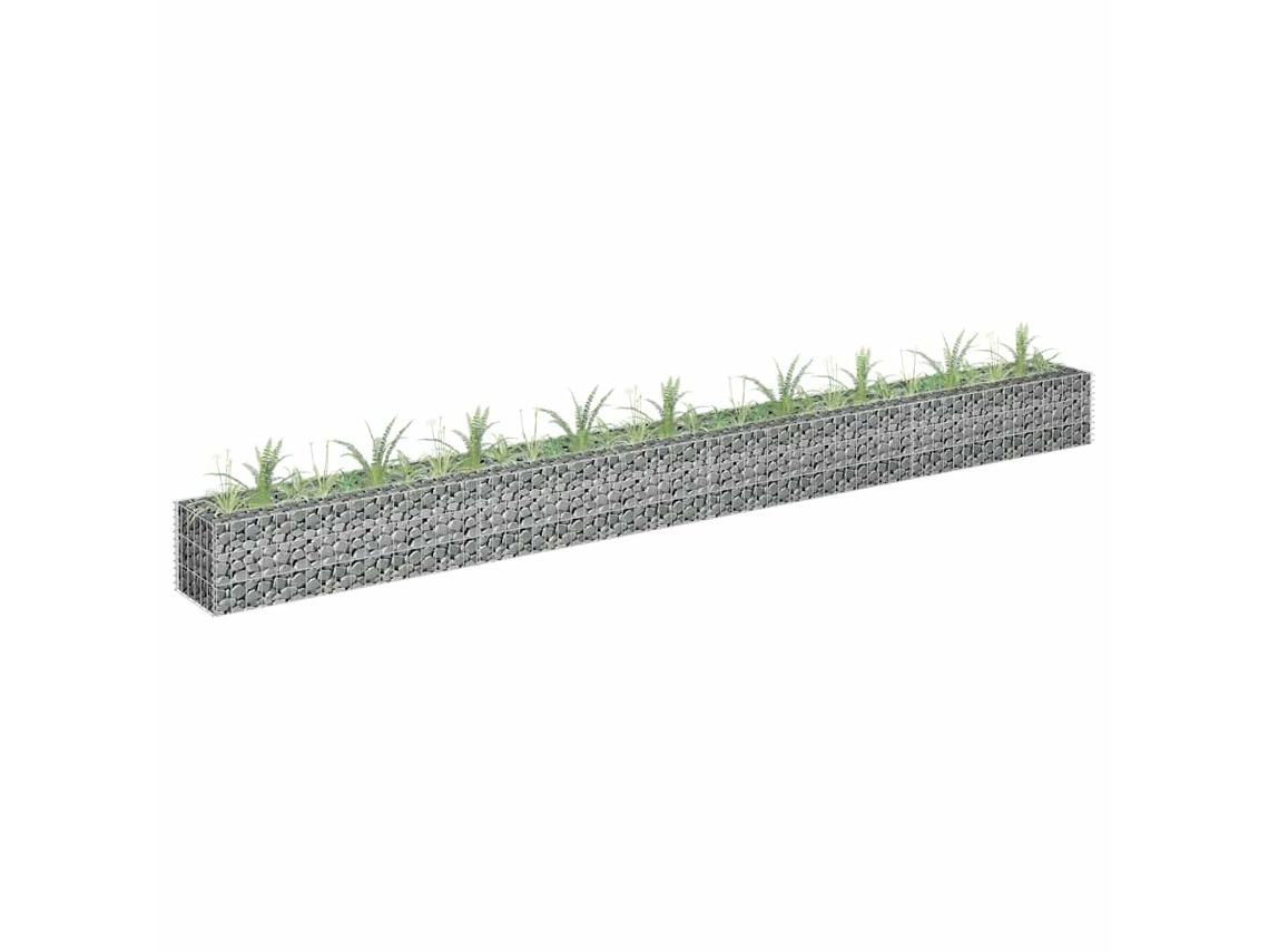 Vidaxl Canteiro Elevado/cesto Gabião 360x30x30 Cm Aço Galvanizado