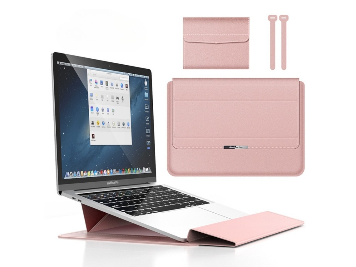 Capa para Laptop de 15 a 15.6 Polegadas com Suporte Ouro Rosa DIGITALLAB