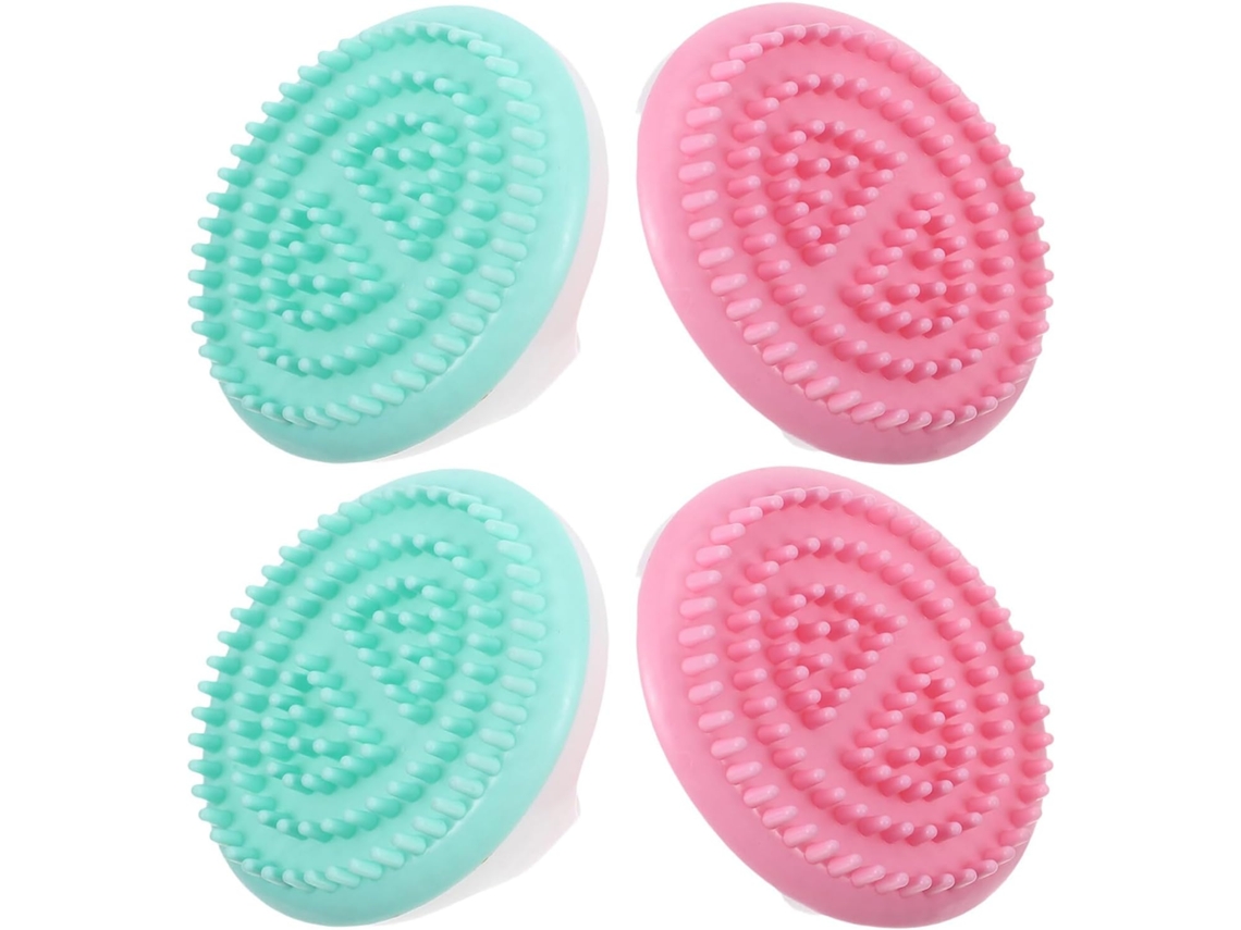 Conjunto Homsfou Com 4 Escovas De Massagem Meridian Verdes E Rosas, Ferramenta De Massagem Multifuncional Para Couro