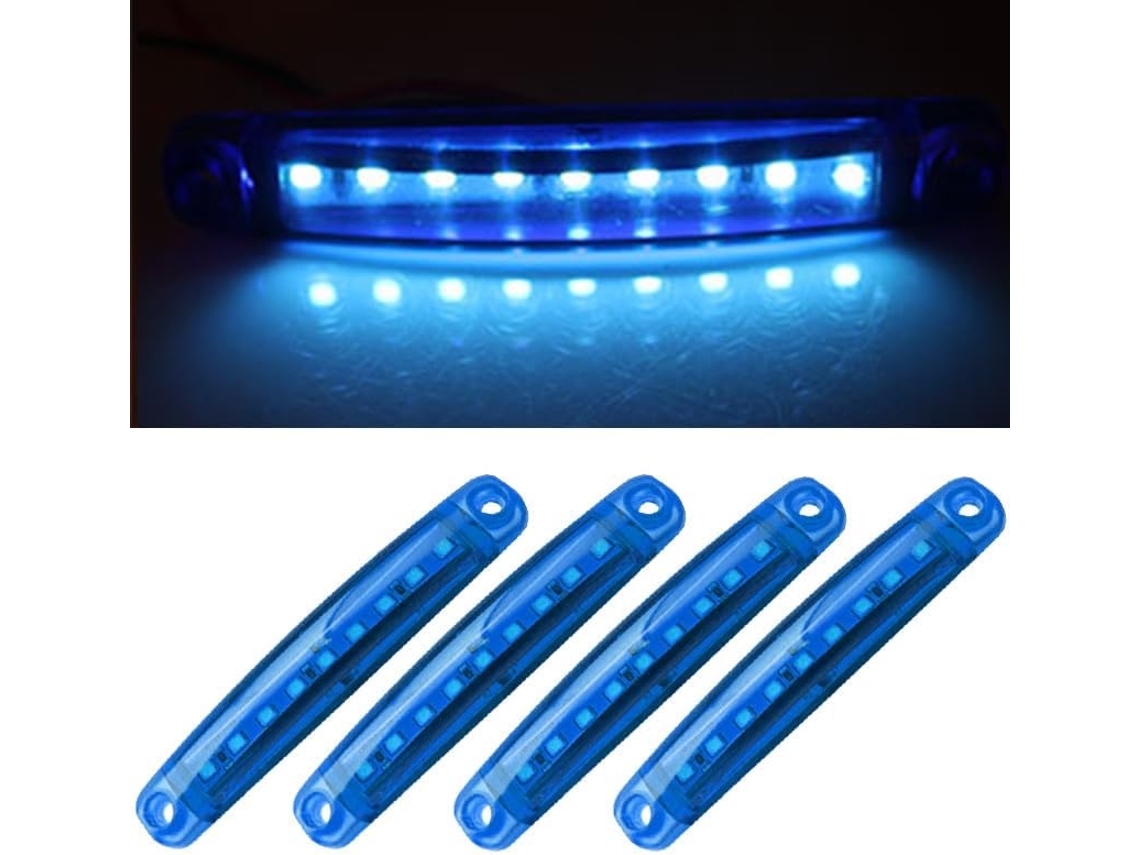 Luz De Sinalização Para Caminhão, 4 Luzes De Sinalização Laterais, Luz De Borda Ultrassônica Brilhante Para Caminhão Com