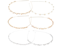 Conjunto De 6 Tiaras De Pérolas Com Strass Para Casamento, Acessórios De Cabelo Elegantes Para Mulheres E Meninas.