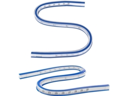 Fita Métrica Dupla Face Flexível Curva De Vinil Plástico (30 Cm), 2 Unidades