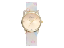 Relógio de Pulso Feminino Lvpai com Pulseiro de Tecido e Movimento de Quartzo Branco