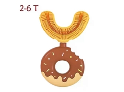 Escova De Dentes Para Bebês Manual Crianças Dentes Higiene Bucal Escova Limpa 360 Graus Em Forma De U Silicone Escova De Dentes Infantil Recém-na