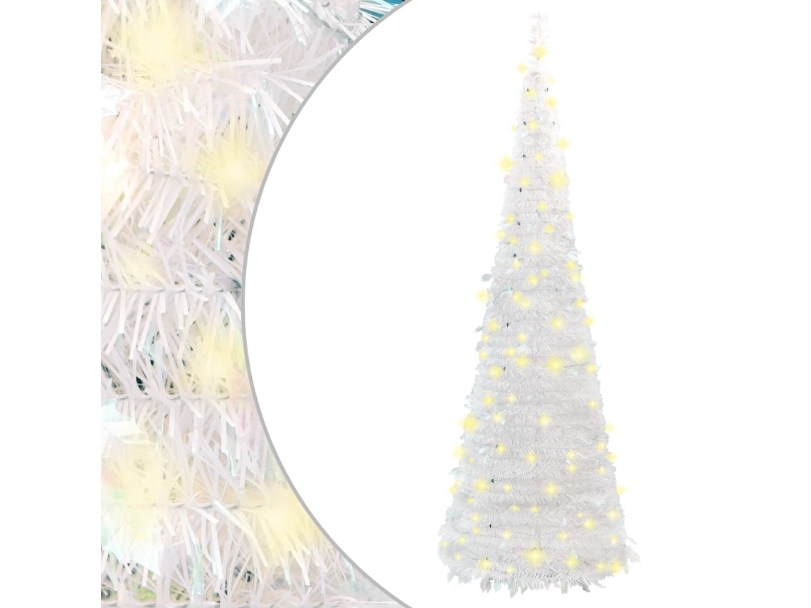 Artificial Christmas Tree, Artificial Christmas Trees Vidaxl Branco Pvc (210 Cm)