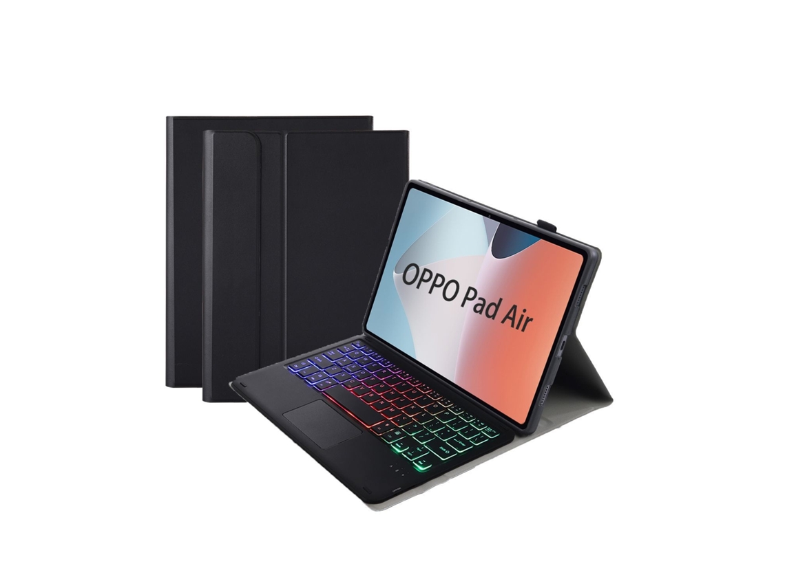 Capa Com Teclado Bluetooth Para Oppo Pad Air 2 11.4 Com Retroiluminação Gradiente