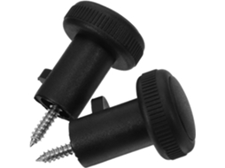 Tehaux 2 Peças Puxador De Porta Vidro Deslizante Plástico Mini Preto Com Parafuso Para Fácil Instalação