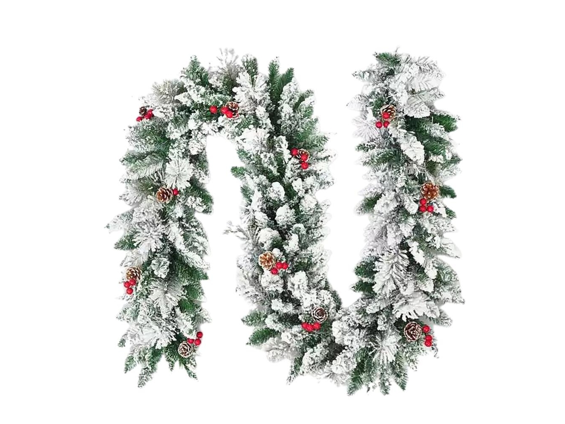 Guirlanda de Rattan Artificial para Natal LAXISCREED