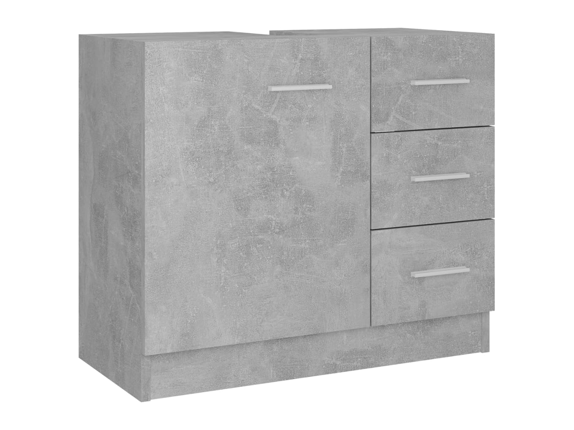 Sink Cabinet, Sink Cabinets Vidaxl Cinzeto Madeira Processada (n/a)