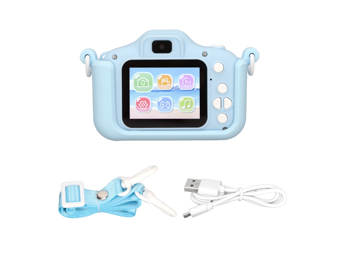 Câmera digital infantil de 2 polegadas, compacta, grava vídeos, joga, MP3 CHABERLU