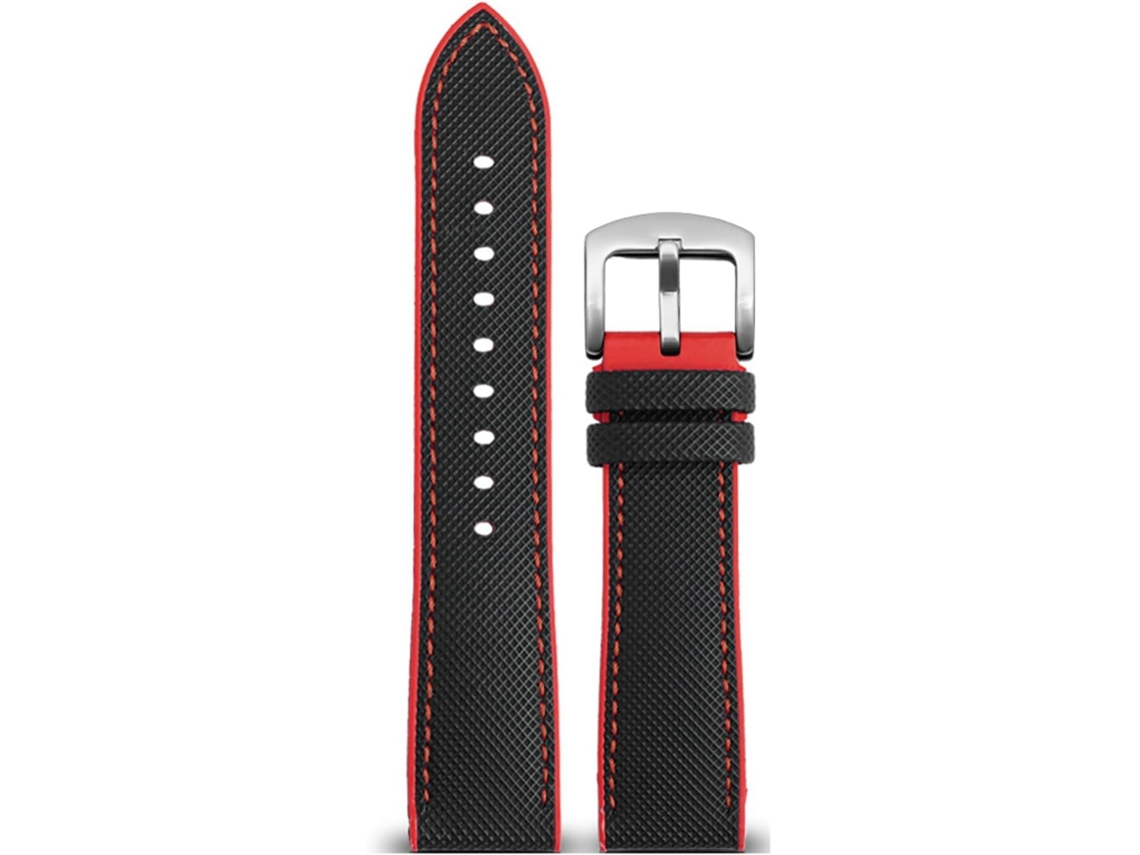 Pulseira de nylon de 22 mm com fivela de aço inoxidável resistente e leve S/MARCA