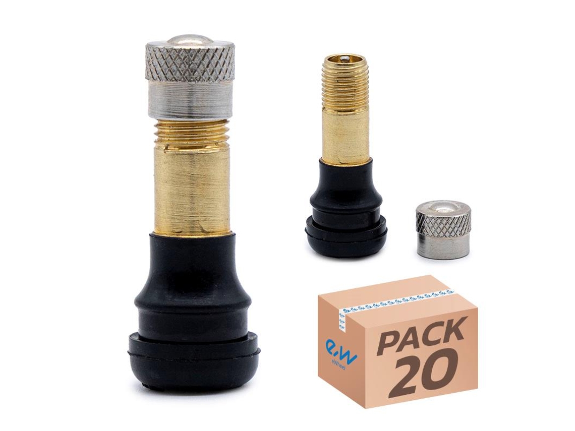 Válvula Tubeless Reta 32mm (junta De Pressão) - Pvr40 - 20 Unidades