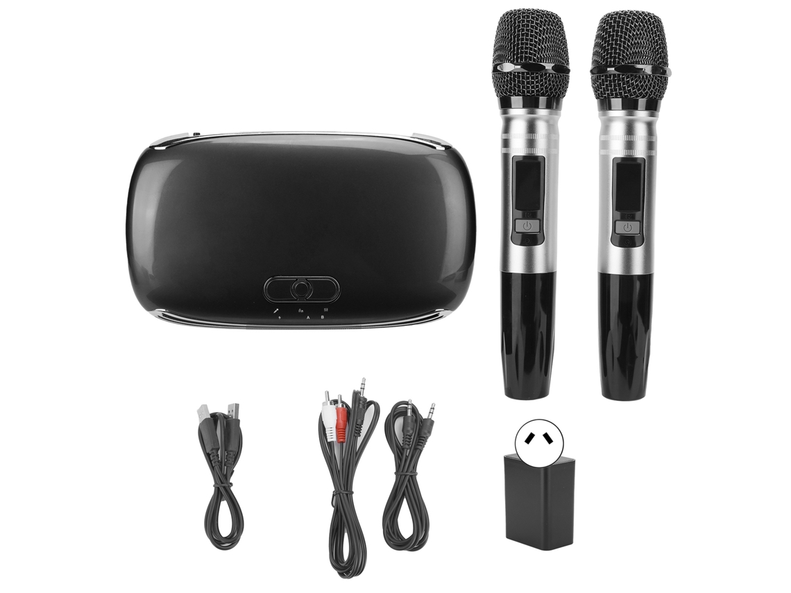 Máquina de karaokê USB K8, 100-240V, com microfone, placa de som Bluetooth, compatível com TV e celular, preta CHABERLU