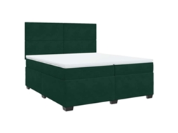 Box Spring Bed, Box Spring Beds Vidaxl Verde Veludo (200 X 200 Cm)