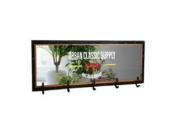 Bengaleiro de Parede SIGNES GRIMALT Urban Classic Supply Espelho 5 Cabides Madeira 10x40x100 cm