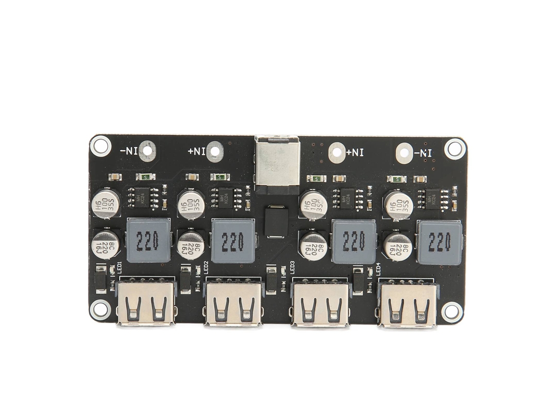 Módulo de carga rápida 4 vias 12V 24V para QC3.0 placa conversora USB de carga para telefones