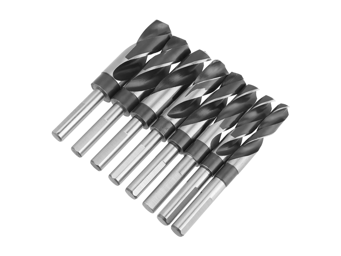 Jogo De Brocas Helicoidais Hss, Conjunto 8 Grandes, Haste Triangular,