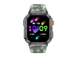 (verde Camuflado) Smartwatch Esportivo Para Atividades Ao Ar Livre Com Tela De 2,0 Polegadas, Resistente À Água Ip68, Lanterna Integrada