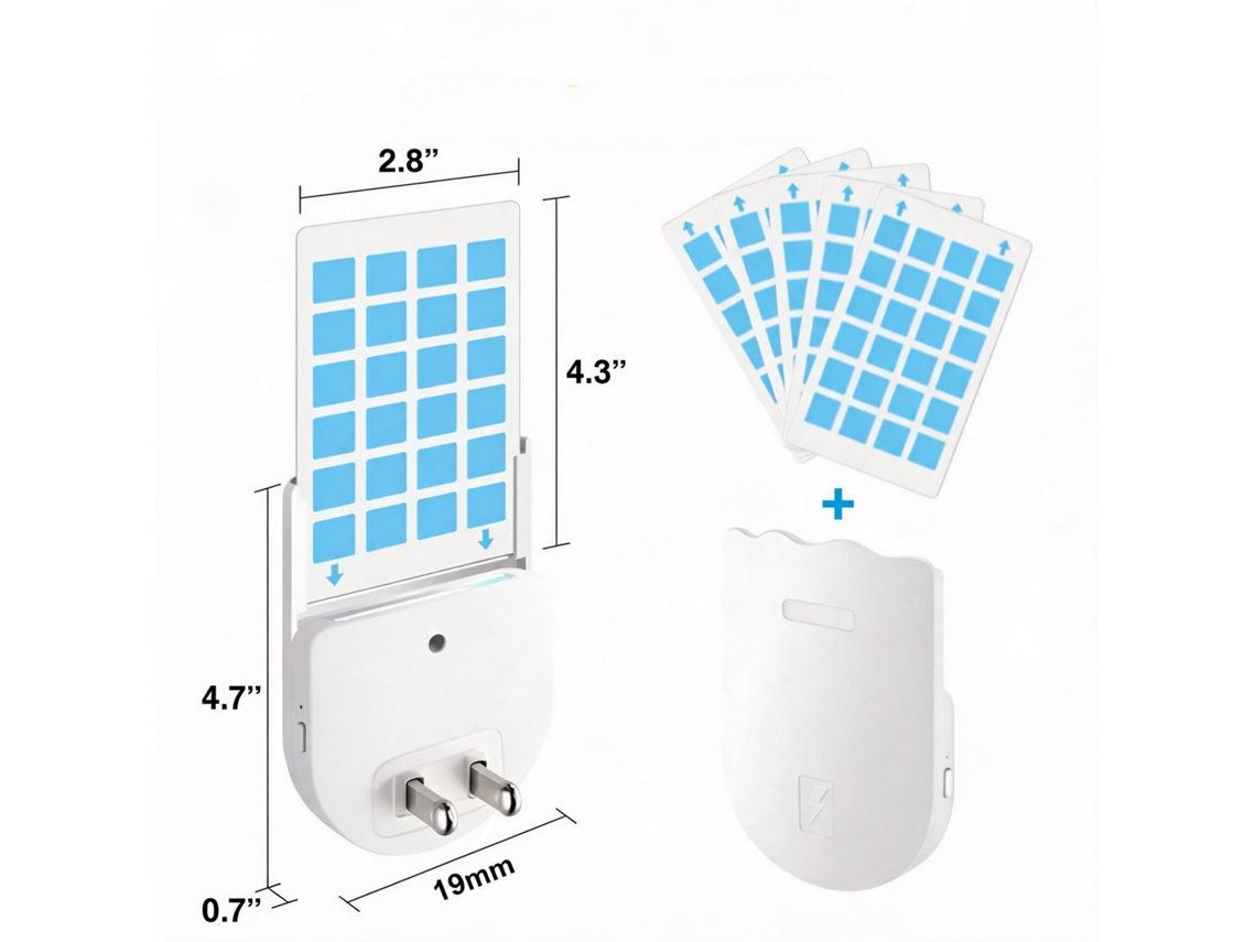 Armadilha Para Moscas Tipo Inserto, Com 5 Cartões Adesivos, Adequada Para Insetos Voadores, Mosquitos E Moscas Branco Hexinyigjly