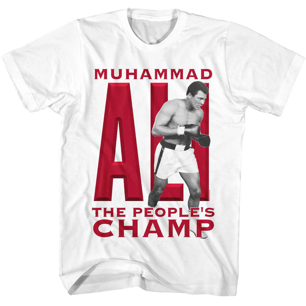 Rockinstone Unisex Muhammad Ali Muhammad Ali Peoples Champ T-shirt-m