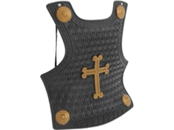Escudo Preto De Plástico Para Menino/menina Com Cruz, Acessório Para Cosplay Medieval.