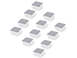Conjunto 12 Iluminação exterior VIDAXL White Plastic (100x100x68 mm)