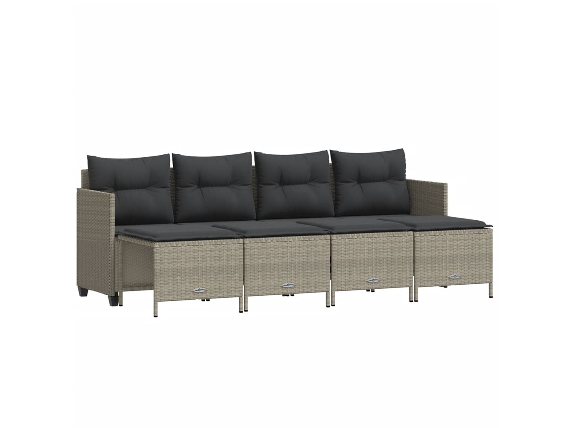 Garden Sofa Set, Garden Sofa Sets Vidaxl Cinzeto Rattan / Vime (n/a)