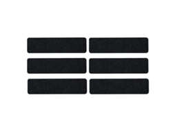6pcs Tapete de Escada Autoadesivo Reutilizável Preto a B C D e