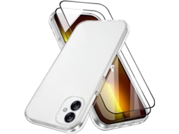 Conjunto De Capas Ultra Fina Antichoc Para Samsung Galaxy A04 Hongwe. Vidro Temperado Transparente (2un)