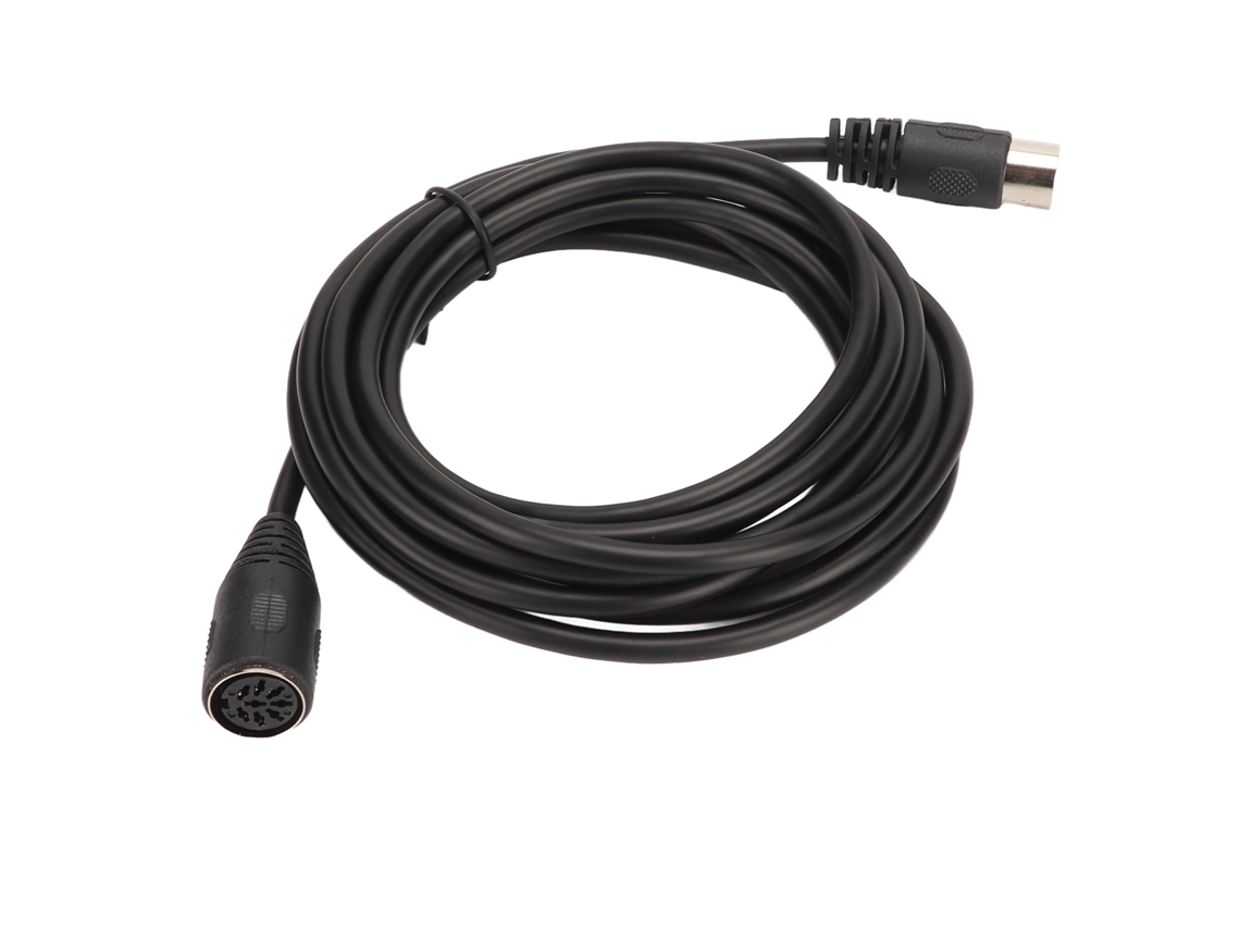 Aetheria cabo Adaptador Din 8 Pinos Macho para Fêmea Extensão Som 3m/9,8ft para Microfone Sistema Av