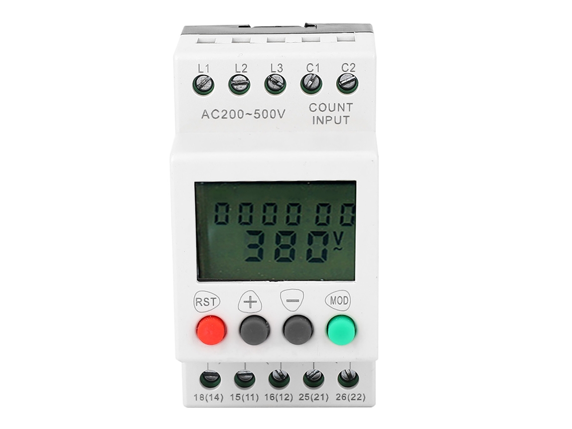 Protetor de Tensão Trifásico com Display Lcd, Relé de Monitoramento de Fase e Proteção Contra Sobre/subtensão