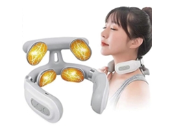 Massageador De Pescoço Portátil E Recarregável Para Alívio Da Dor No Inteligente Com Função Aquecimento.