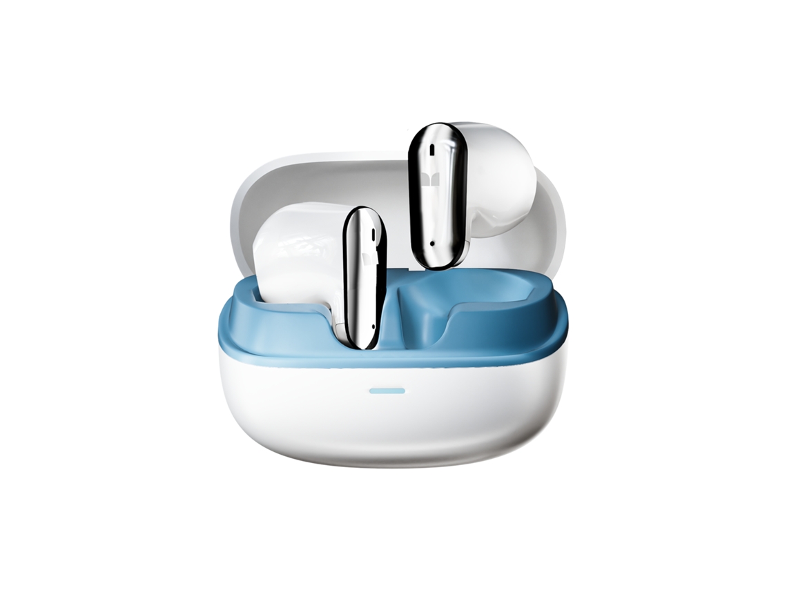 Mini Fones de Ouvido Bluetooth Invisíveis, IPX5, Microfone, Estojo de Carregamento MDUG (branco)