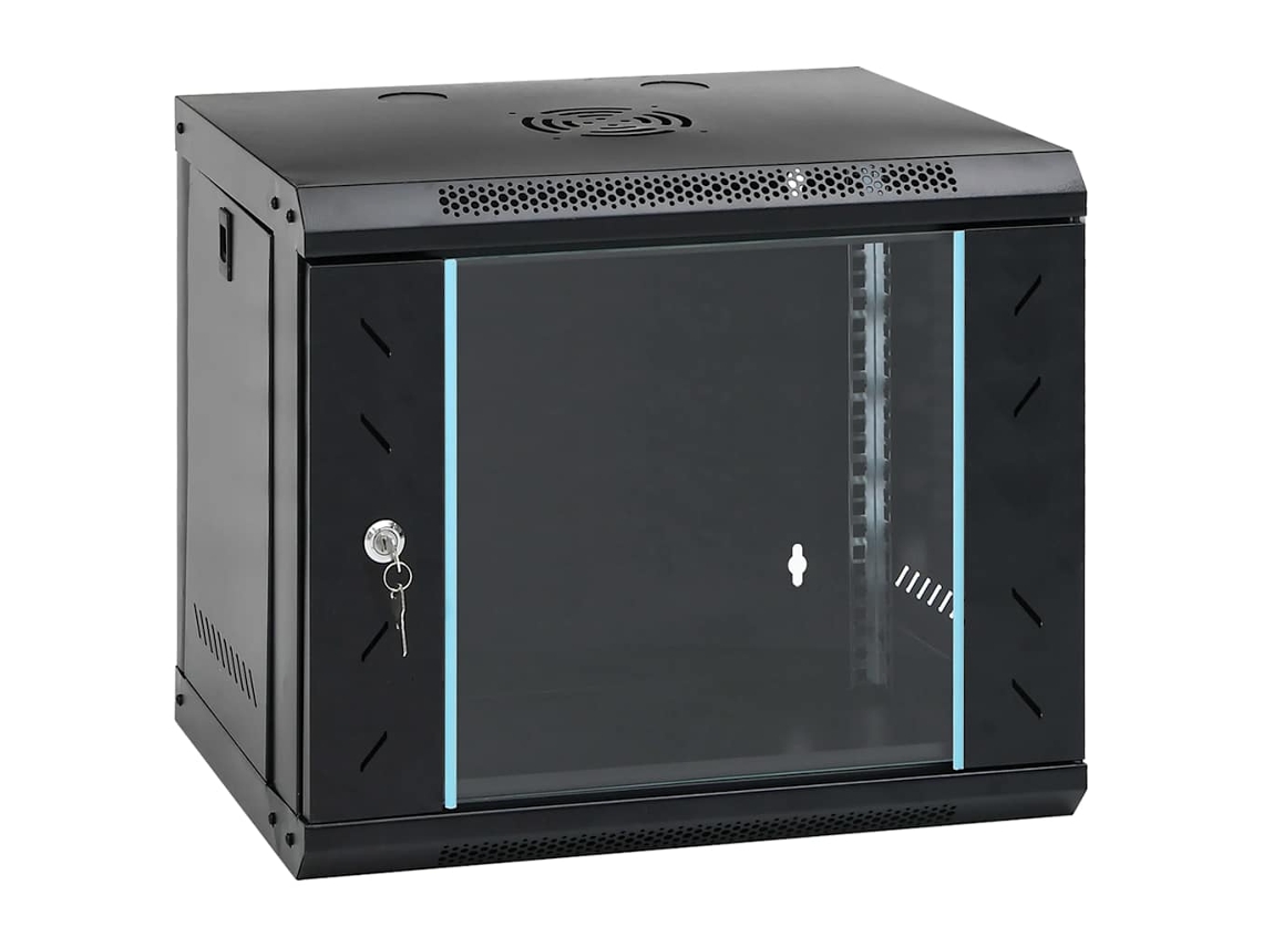 Vidaxl Armário De Rede De Parede 9u 19" Ip20 53x40x45 Cm