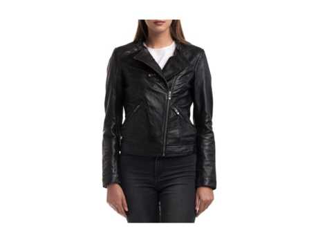 Casaco De Mulher Chyston Alison Ramones Pele Preto (m)