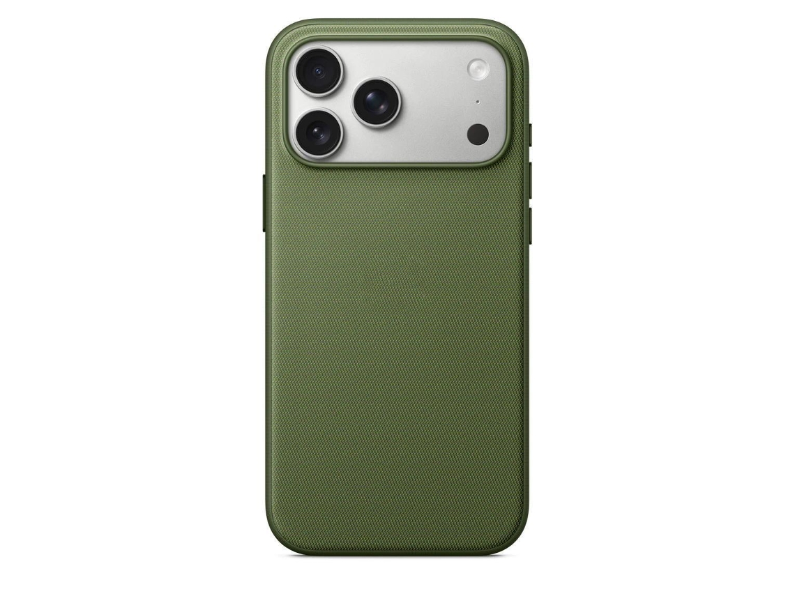 (apple 15 Pro Max Verde) Textura Trançada - Compatível Com Carregamento Magnético - Capa Macia Com Bordas