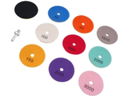 Conjunto De 11 Discos Polimento 3 Polegadas Para Lixar Granito,