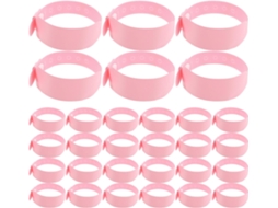 Pulseiras descartáveis Betooky para recém-nascidos, pacote com 100 unidades, impermeáveis e ajustáveis, em PVC, Ideais