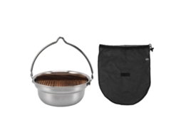 Panelinha de Acampamento Pendente 1.8l Aço Inox 304 Portátil para Camping Hiking Picnic